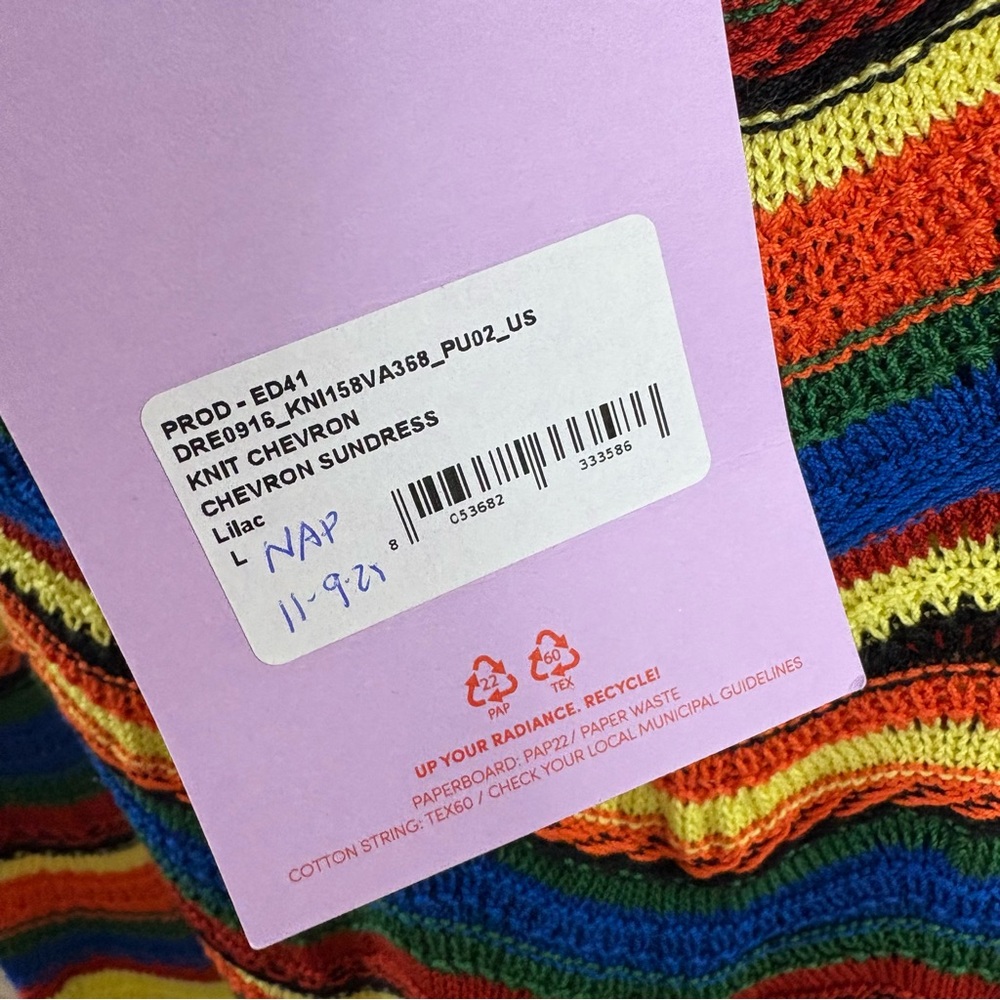 NEW La DoubleJ Multicolor Lilac & Blue in Knit Chev - Picture 11 of 12